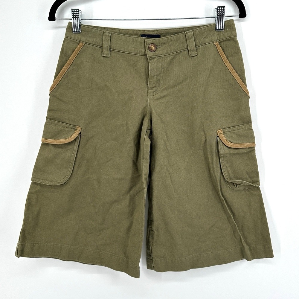 Ralph Lauren Dungarees Cargo Shorts Womens 14 Army Green Outdoors Bermuda